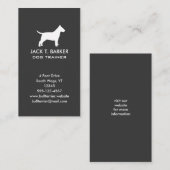 ブルテリアシルエット 名刺 (正面/裏面)