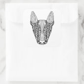 ブルテリアスケッチ スクエアシール (バッグ)