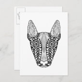 ブルテリアスケッチ ポストカード (正面/裏面)