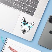 ブルテリアステッカー シール (ノートパソコンとiPhone)