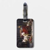 ブルテリアスノイそりクリスマスデコール ラゲッジタグ (裏面縦)