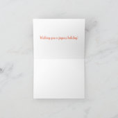 ブルテリアスノークリスマス シーズンカード (内部)