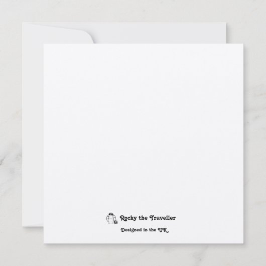 ブルテリアトナカイおもしろいクリスマス カード (裏面)