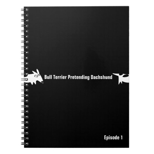 ブルテリアドゥチャシュントを装った ノートブック (正面)