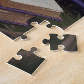 ブルテリアドッグお洒落ハロウィン絵を描ズ ジグソーパズル (側面)