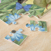 ブルテリアドッグウィズフラワーズ春 ジグソーパズル (側面)