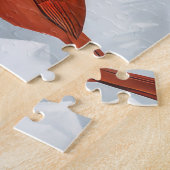 ブルテリアドッグウィンターワンダーランドクリスマスジョイ ジグソーパズル (側面)