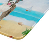 ブルテリアドッグオンビーチ カッティングボード (角)