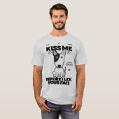 ブルテリアドッグキスマイメンズ Tシャツ (正面フル)