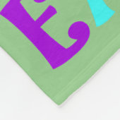 ブルテリアドッグハッピーイースターバニーエッグイースター フリースブランケット (角)