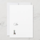 ブルテリアドッグハッピーバースデーグリーティングカード (裏面)