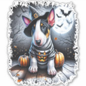 ブルテリアドッグハロウィーン シール (正面)