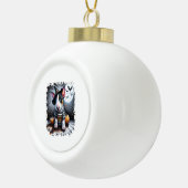 ブルテリアドッグハロウィーン セラミックボールオーナメント (右)