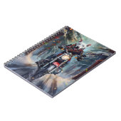 ブルテリアドッグバイオートバイクリスマス ノートブック (左側)