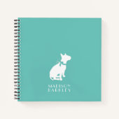 ブルテリアドッグパピー ノートブック (正面)