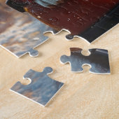 ブルテリアドッグローラーコースタークリスマス ジグソーパズル (側面)