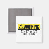 ブルテリアドッグ – ブルテリアーズ愛好家 マグネット (正面/裏面)