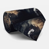ブルテリアハロウィーン怖い ネクタイ (ロール)