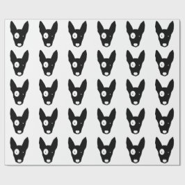 ブルテリアパターン包装紙 ラッピングペーパー