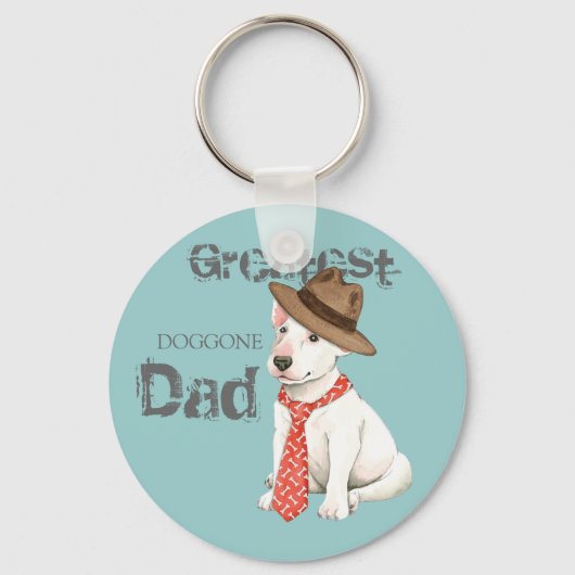 ブルテリアパパ キーホルダー (正面)