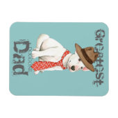 ブルテリアパパ マグネット (横)