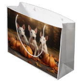 ブルテリアパピーオータムデライトカボチャ ラージペーパーバッグ (裏面アングル)