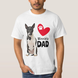 ブルテリアパーソナライズされたパパ Tシャツ