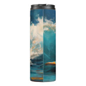 ブルテリアビーチサーフィン絵画ズ タンブラー (裏面)