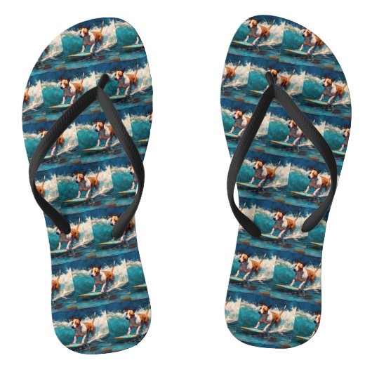 ブルテリアビーチサーフィン絵画ズ ビーチサンダル (ソール)