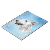 ブルテリアペンシルスケッチ ノートブック (左側)