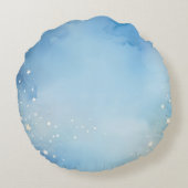 ブルテリアペンシルスケッチ ラウンドクッション (裏面)