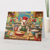 ブルテリアホリデーベーキング:フェスティバルクリスマス カード (正面)