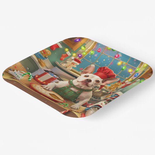 ブルテリアホリデーベーキング:フェスティバルクリスマス ペーパープレート (傾斜あり)