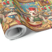 ブルテリアホリデーベーキング:フェスティバルクリスマス ラッピングペーパー (ロールコーナー)