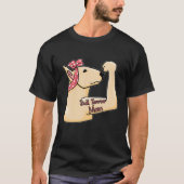 ブルテリアモマタトゥーギフトいじめっママ犬のオーナー Tシャツ (正面)
