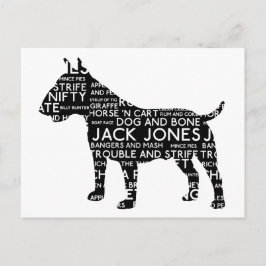 ブルテリアロンドンスラング・コックニー ポストカード
