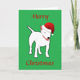 ブルテリアークリスマスカード シーズンカード