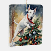 ブルテリアーズフェスティバルフロリッククリスマス セラミックオーナメント (右)