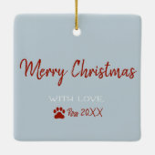 ブルテリアーズフェスティバルフロリッククリスマス セラミックオーナメント (裏面)