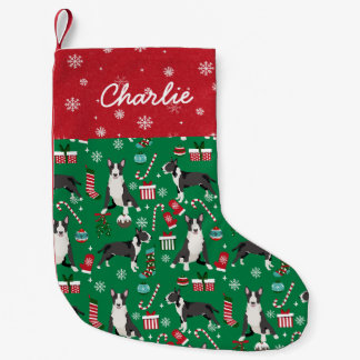 ブルテリアードッグストッキング スモールクリスマスストッキング