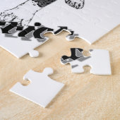 ブルテリアー犬 ジグソーパズル (側面)