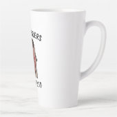 ブルテリア愛の食べ物ラテマグカップ、2サイズ カフェラテマグ (右)