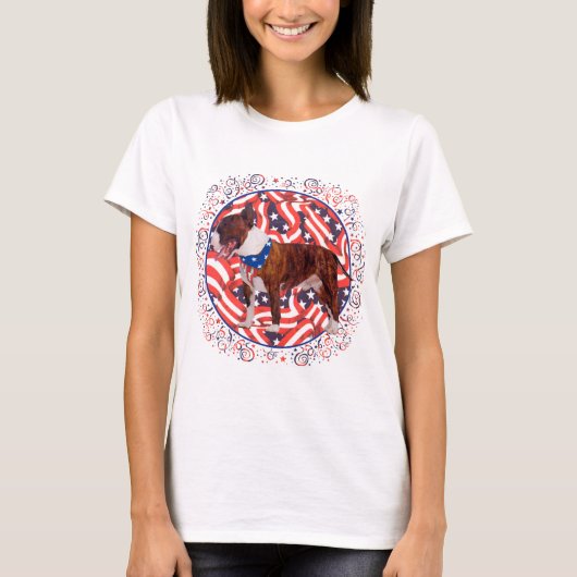 ブルテリア愛国Tシャツ Tシャツ (正面)