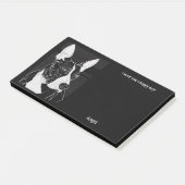 ブルテリア抽象芸術アートドッグ名 ポストイット (アングル)