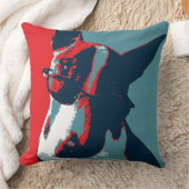 ブルテリア政治パロディ クッション (ブランケット)