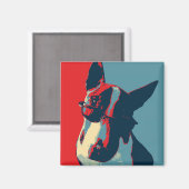 ブルテリア政治パロディ マグネット (正面/裏面)