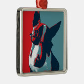 ブルテリア政治パロディ メタルオーナメント (右)