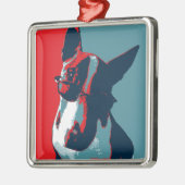 ブルテリア政治パロディ メタルオーナメント (左)