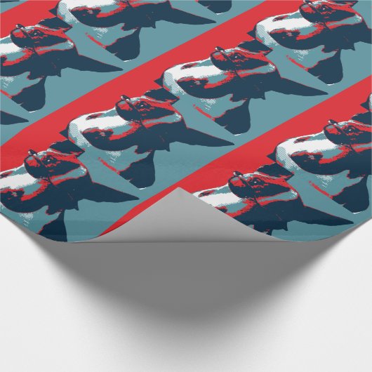 ブルテリア政治パロディ ラッピングペーパー (角)