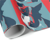 ブルテリア政治パロディ ラッピングペーパー (ロールコーナー)